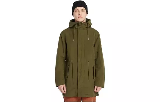 Пальто-парка мужское оливковое Timberland, оливково-зеленый