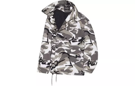 Пальто-парка мужское серое Balenciaga, серый