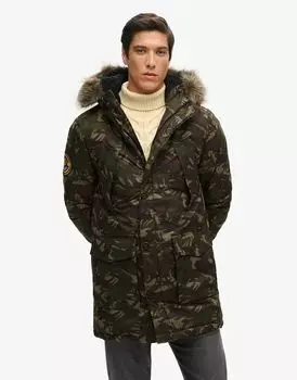 Пальто-парка Superdry Everest цвета меланжевый камуфляж