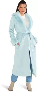 Пальто Penny Lane Long Coat Show Me Your Mumu, цвет Powder Blue Suede