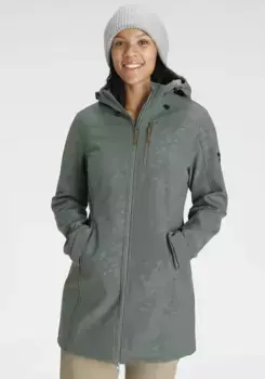 Пальто Polarino Softshell, водо- и ветроотталкивающее, а также дышащее, зеленый