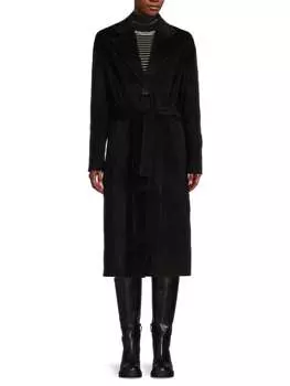 Пальто Proenza Schouler с поясом и заниженными плечами, черный