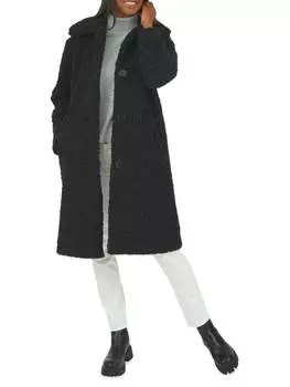 Пальто Rachel Rachel Roy плюшевое из искусственного меха, черный