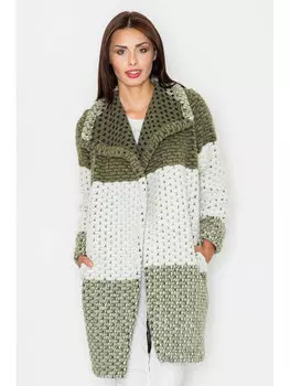 Пальто regular fit Figlfigl, хаки