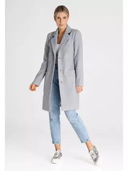 Пальто regular fit Figlfigl, серый