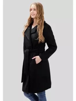 Пальто regular fit Perso, черный