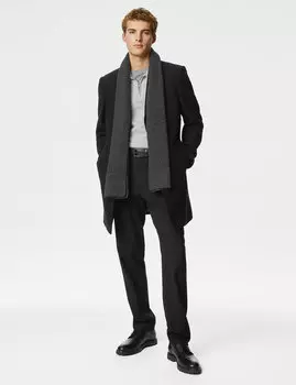 Пальто Ревир Marks & Spencer, черный
