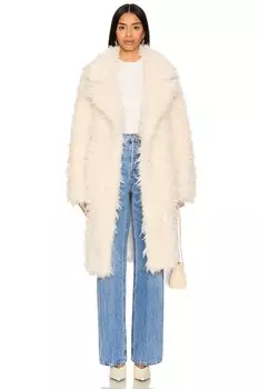 Пальто розали Adrienne Landau, белый