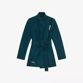 Пальто Rytaa с запахом из смесовой шерсти Ted Baker, бирюзовый