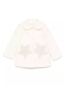 Пальто с аппликацией Miss Grant Kids, нейтральный цвет