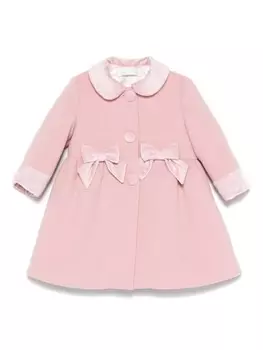 Пальто с бантом Colorichiari, розовый