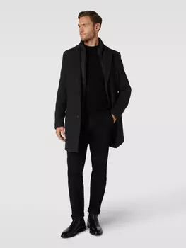 Пальто с декоративными швами модель "Палетот" s.Oliver BLACK LABEL, антрацит