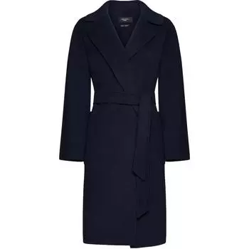 Пальто с длинными рукавами и поясом WEEKEND MaxMara, Marine Blue