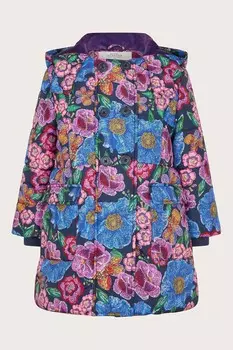 Пальто с гобеленовым принтом Monsoon, розовый