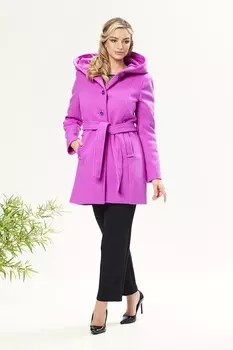 Пальто с капюшоном Barocca, розовый