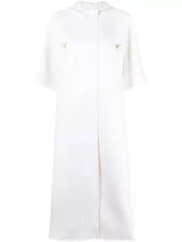 Пальто с капюшоном и декором VGold Valentino Garavani, нейтральный