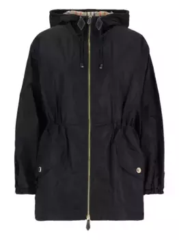Пальто с капюшоном и кулиской BURBERRY, черный