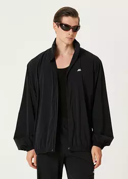 Пальто с капюшоном и логотипом Balenciaga, черный