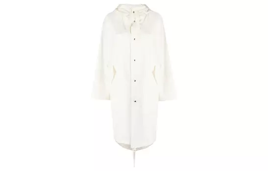 Пальто с капюшоном и логотипом JIL SANDER, Ecru