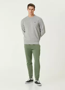 Пальто с капюшоном и нашивками Polo Ralph Lauren, хаки