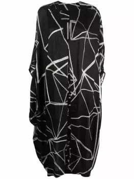 Пальто с капюшоном Rick Owens, черный