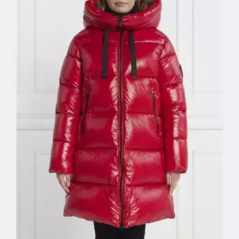 Пальто с капюшоном Save The Duck, красный