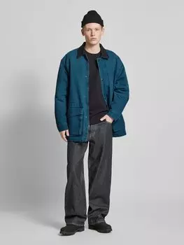 Пальто с карманами-клапанами модель «САНТА» Carhartt Work In Progress, темно-синий