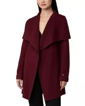 Пальто с каскадным воротником Bridgette N Soia & Kyo, красный