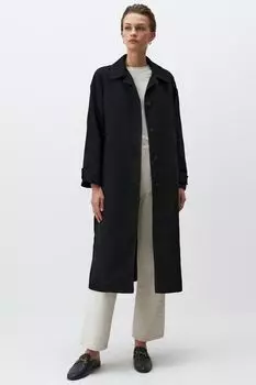 Пальто с классическим воротником и карманами Jimmy Key, черный