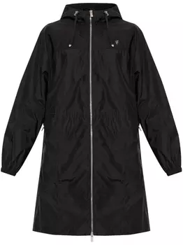 Пальто с логотипом Burberry, черный