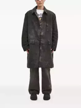 Пальто с накладными карманами Rick Owens DRKSHDW, серый