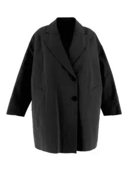 Пальто с открытыми плечами Gentry Portofino, черный