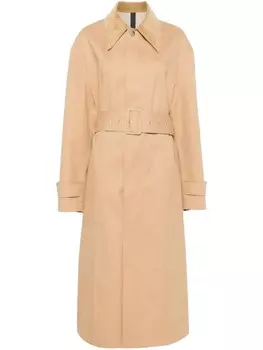 Пальто с поясом AMI Paris, нейтральный цвет