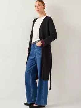 Пальто с поясом бета Monsoon, черный