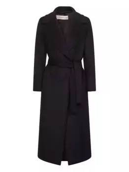 Пальто с поясом Blanca Vita, черный