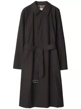 Пальто с поясом Burberry, коричневый