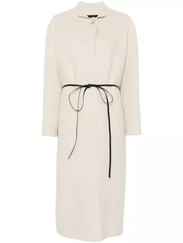 Пальто с поясом Fabiana Filippi, нейтральный цвет
