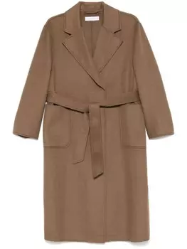 Пальто с поясом Kaos, коричневый