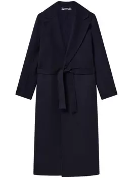 Пальто с поясом Stella McCartney, синий