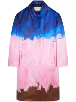 Пальто с принтом DRIES VAN NOTEN, розовый