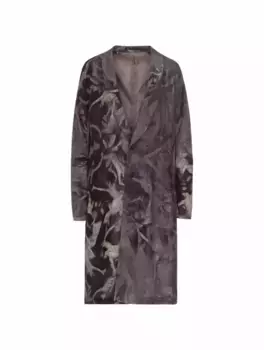 Пальто с принтом Yohji Yamamoto, мультиколор