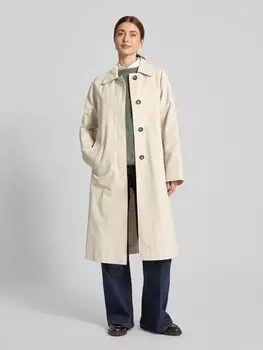 Пальто с прорезными карманами Amber & June, бежевый