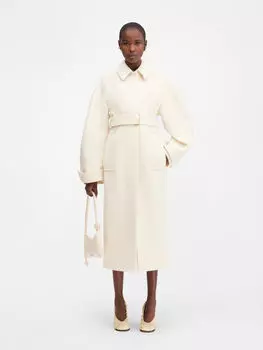 Пальто с рукавами реглан JACQUEMUS The Bari coat, белый