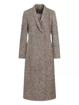 Пальто с шалевыми лацканами Giorgio Armani, черный