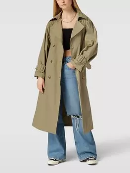 Пальто с тканевым поясом модель «Нейла» EDITED