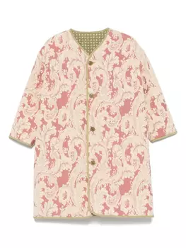 Пальто с узором пейсли ETRO KIDS, зеленый