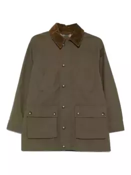 Пальто с вельветовым воротником и карманами POLO RALPH LAUREN, зеленый