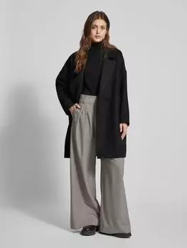 Пальто с воротником-лацканом ARMANI EXCHANGE, черный