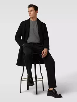 Пальто с воротником с лацканами McNeal, черный