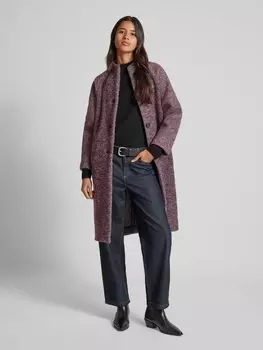 Пальто с воротником-стойкой Bash, бордовый